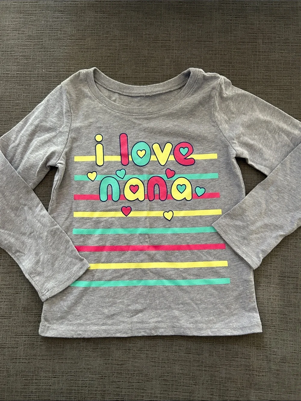 5/$20 The childrens place Longsleeve shirt “I love Nana” size 3T